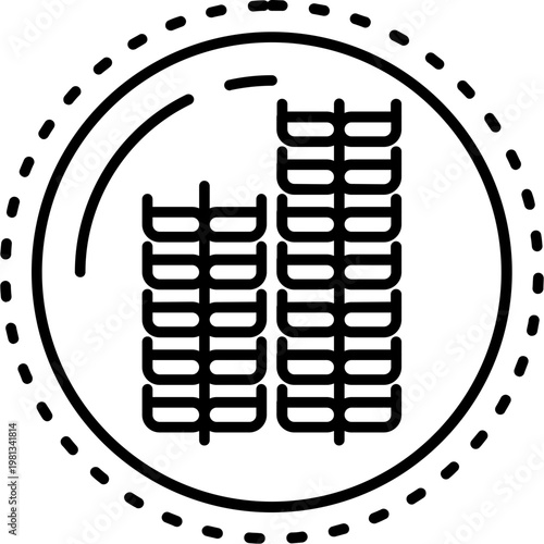 Fiber Rich Food Outline Icon