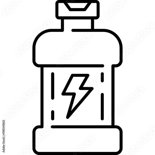Energy Boost Outline Icon