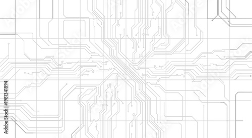 Circuit board design with empty space.