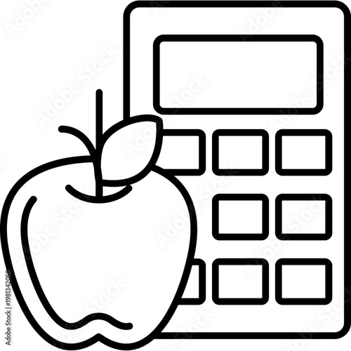 Calorie Counter Outline Icon