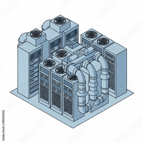 Industrial air conditioning unit system.