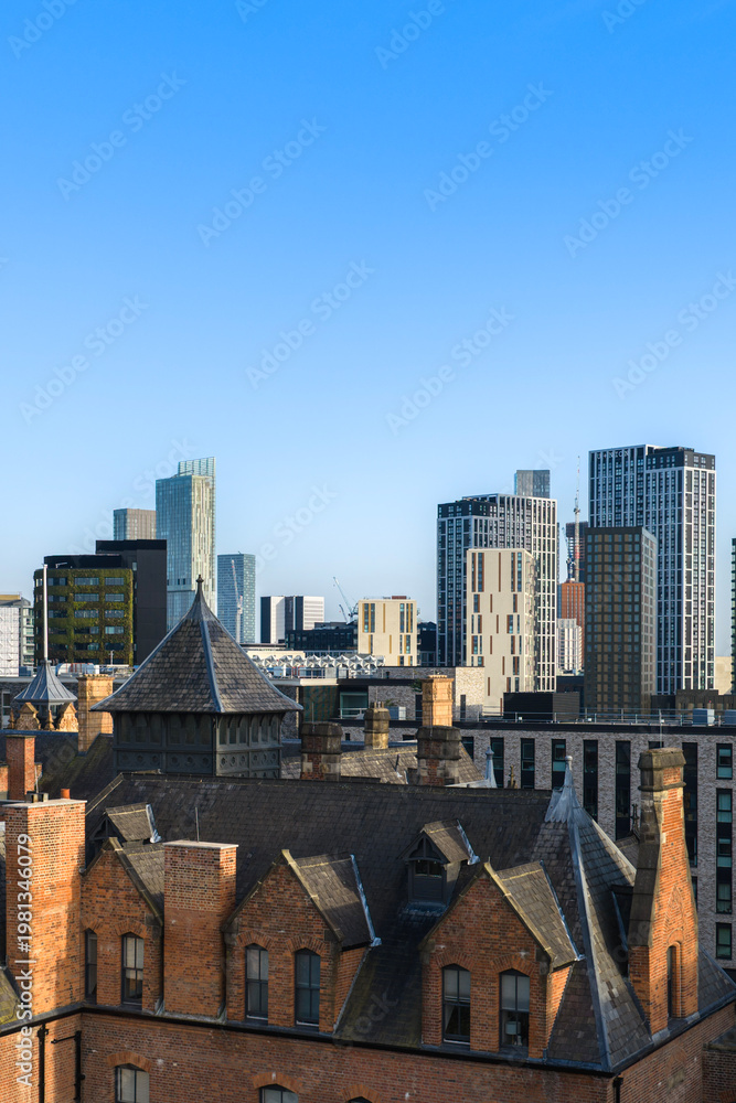 Obraz premium Victorian Rooftops in Downtown Salford
