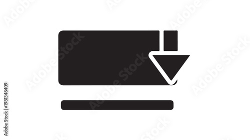 Download Icon for Digital File Transfer Data Sharing and Technology Interface Concepts