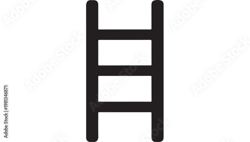 Ladder Icon Symbolizing Career Growth, Success, Achievement and Upward Progress