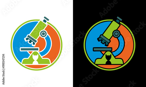 A scientist examines a sample under a microscope in a laboratory setting.