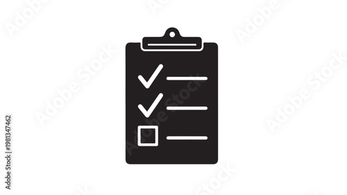 Checklist Clipboard Icon Productivity Task Management and Business Organization Symbol
