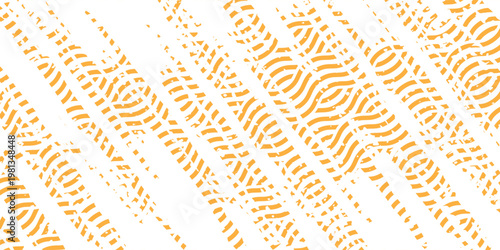 PrintYellow instant noodle, pasta and spaghetti texture with geometric wavy lines. Ramen, pasta vector pattern. Background abstract food illustration