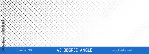 Diagonal slash line pattern with small fading dashes creating geometric texture. Modern background with short strokes and interrupted lines for design projects. Vector illustration on white background