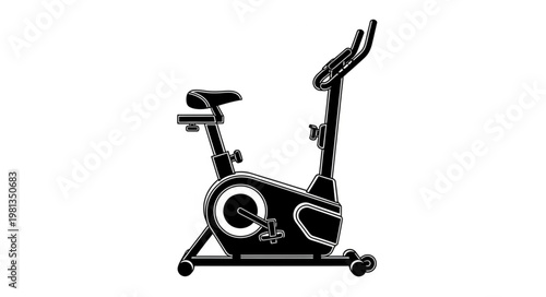 Stationary Exercise Bicycle for Fitness Training.