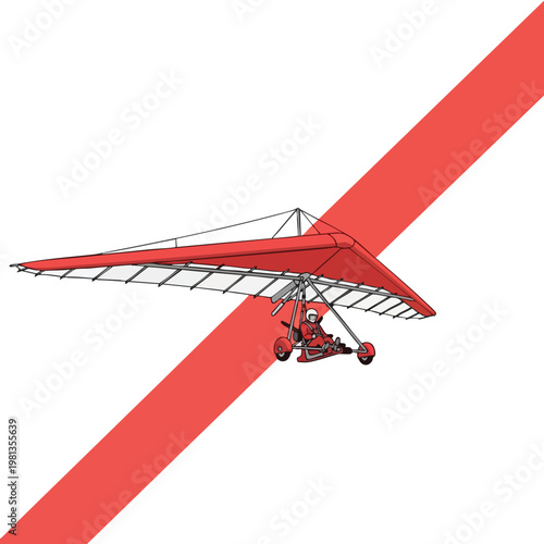 Innovative Light Aircraft Flying Over a Clear Sky