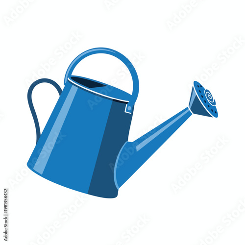 Blue Garden Watering Can for Plant Care and Gardening