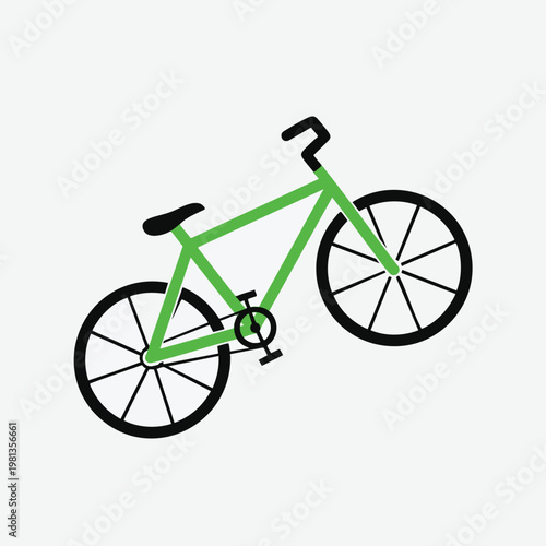 Eco Friendly Green Bicycle for Sustainable Commutes and Outdoor Adventures