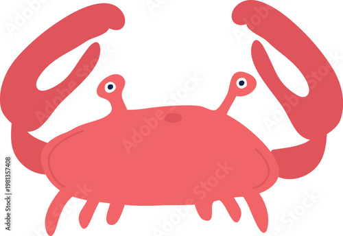 Crab Raising Claws Abstract