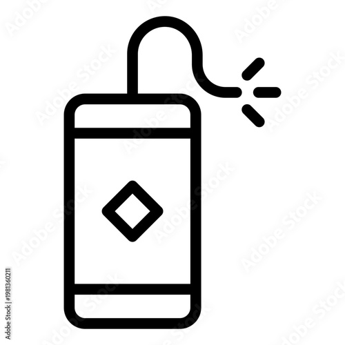 firecracker outline icon. noisy explosive. loud celebration. festive event.