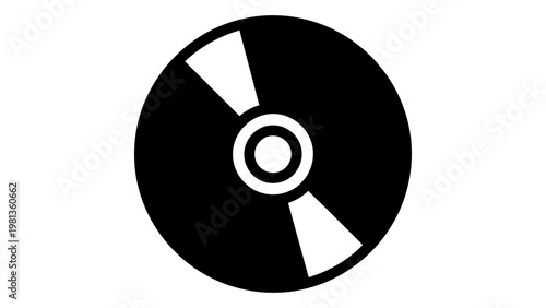 Bluray movie disc icon isolated on white background