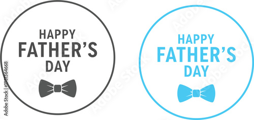 Happy father's day celebrating dad with stylish bow tie greetings and heartfelt wishes