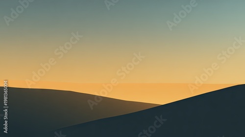 Layered undulating terrain silhouettes the horizon during a vibrant twilight transition.