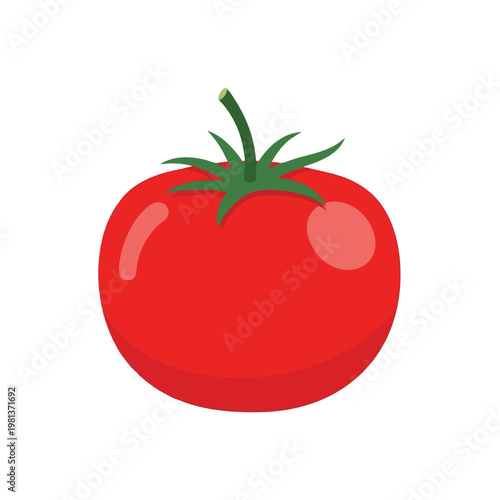 Fresh Red Tomato with Green Stem Perfect for Cooking and Healthy Eating