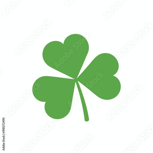 Stylish Green Four Leaf Clover Icon for Lucky Lifestyle and Nature Themes