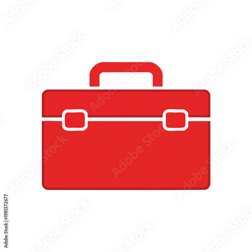 Modern Red Briefcase for Business and Professional Use
