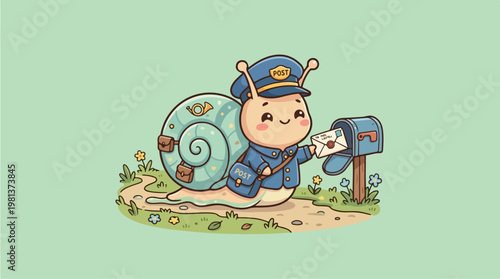 Snail Mail Carrier Delivery Fun.