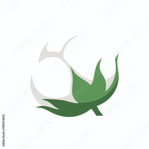 Abstract Green and White Nature Inspired Logo Design for Eco Friendly Brands