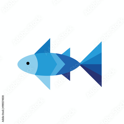 Colorful Cartoon Fish Illustration for Marine Themed Design and Education