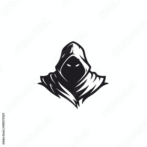 Mystical Hooded Figure Illustration for Creative and Artistic Projects