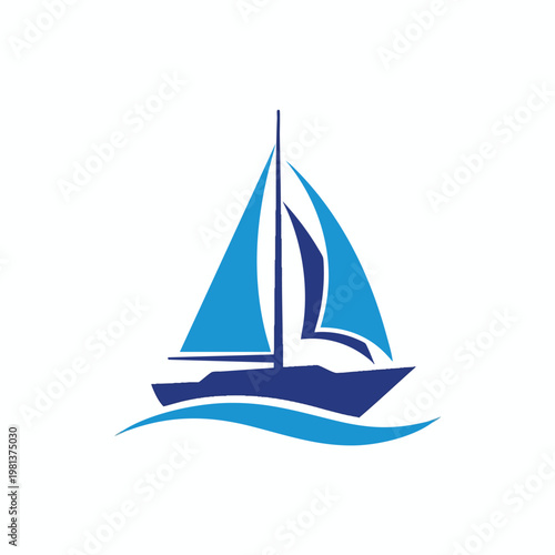 Elegant Sailboat on Calm Water with Clear Blue Sky