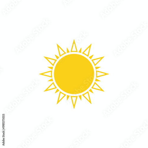 Bright Sun Image for Outdoor and Weather Themes in Stock Photography