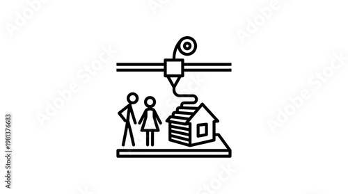 3D Printing a House Concept of Future Technology