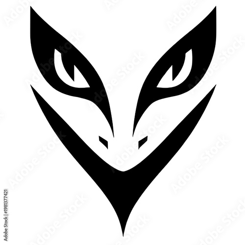 Snake eye silhouette vector design