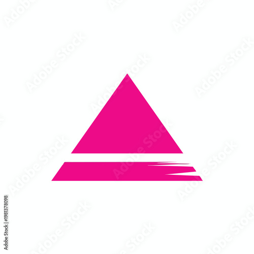 Modern Pink Pyramid Shape Design for Creative and Architectural Projects