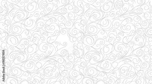 Soft pale ornamental pattern texture for elegant backgrounds.
