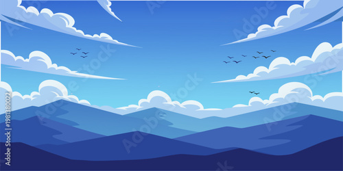 Bring the serene beauty of blue mountains into your design projects with this stunning image. Perfect for your website, presentation, or social media. Get it now and add a refreshing touch of nature.