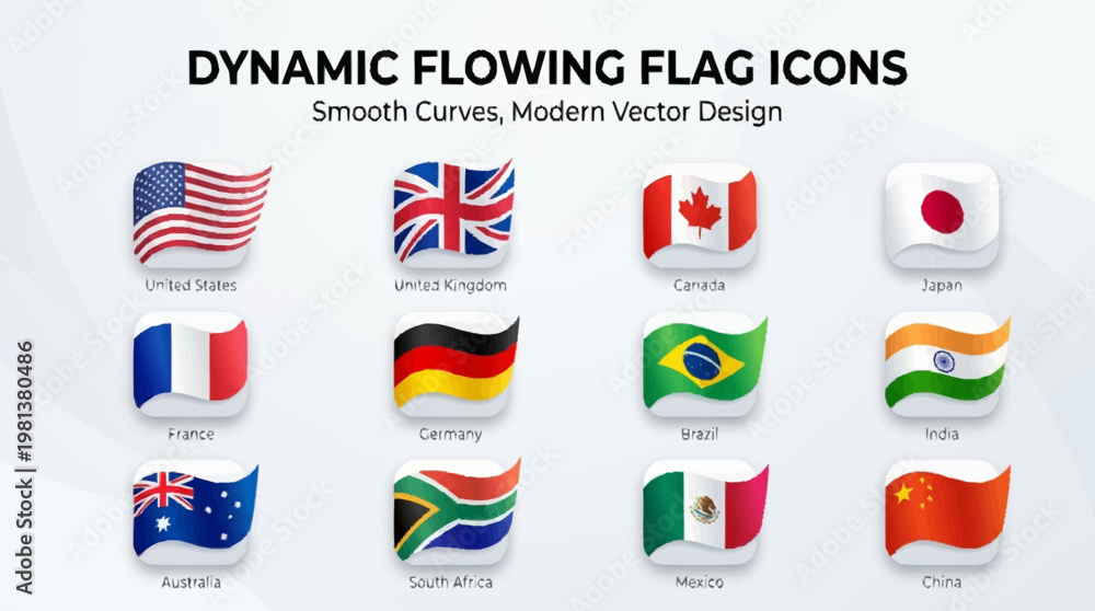 Obraz premium Vibrant american flag waves high with diverse international flags nearby on a sunny day in USA