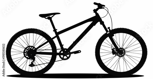 Ready to turn inspiration into action? This fierce mountain bike silhouette has been stripped down to its essence. It's precise, sharp, and ready to go.