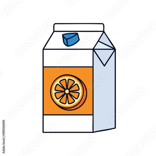 Fresh Orange Juice Carton for Healthy Beverage Choices