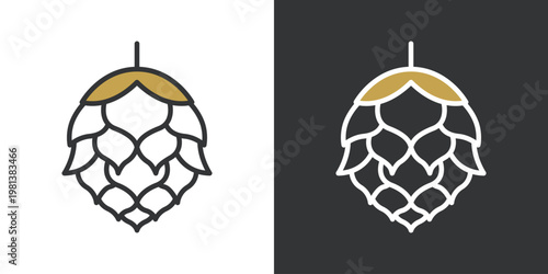 シンプルなホップのアイコン