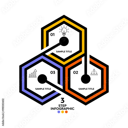 Vector triangle element for infographic. Template for cycling diagram, graph, presentation. Business concept with 3 options, parts, steps or processes.