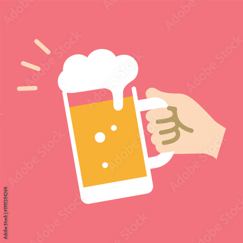 シンプルなビールのアイコン