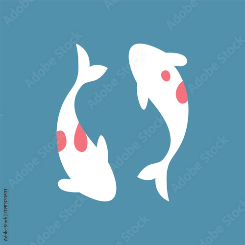 錦鯉が泳ぐアイコン