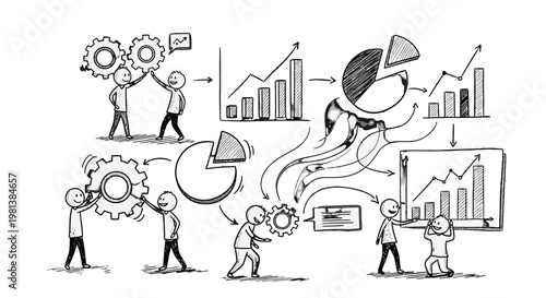 Business strategy and teamwork concept.