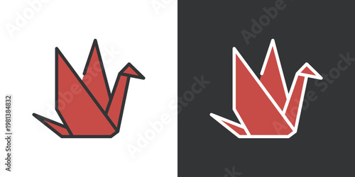 和の折鶴アイコン