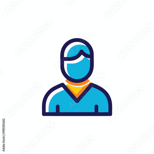 Illustration of a Person in Casual Clothing Wearing Sunglasses and a Hat