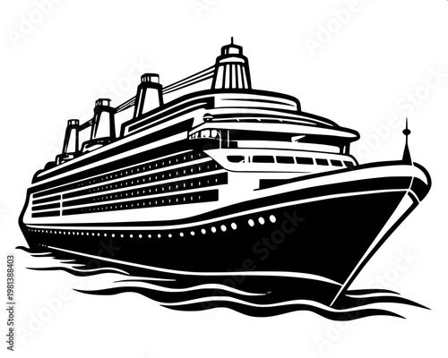 “Line-art vector drawing of a freight container in perspective view, clean and modern outline style.”