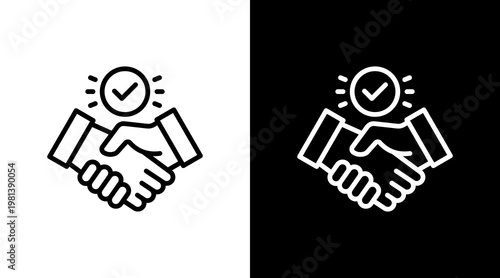 Trust White Icon Set Design