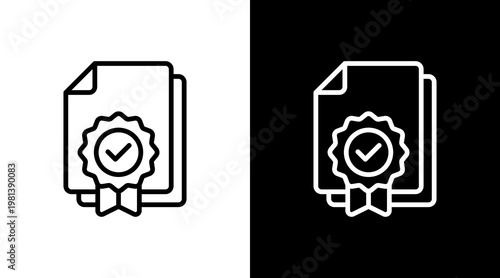 Standard White Icon Set Design