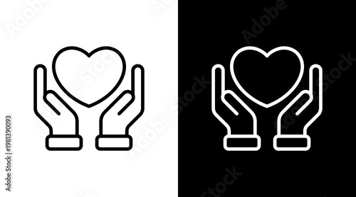 Loyalty White Icon Set Design