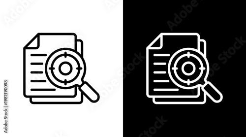 Accuracy White Icon Set Design
